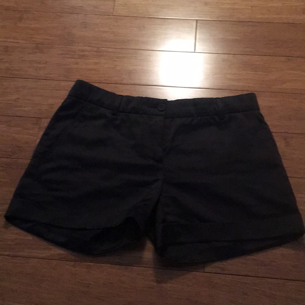 Dolce & Gabbana black satin shorts